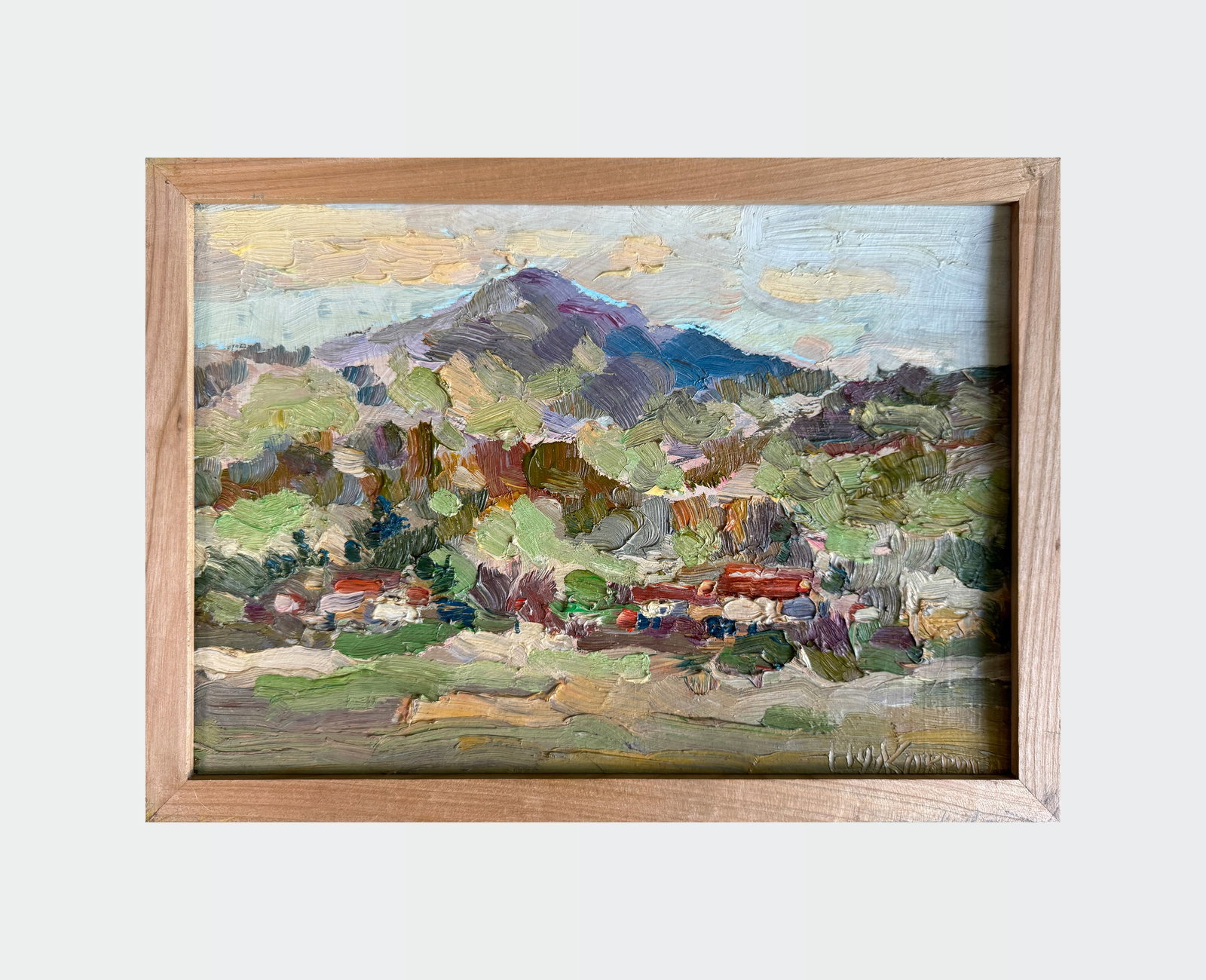 Oil painting with frame Carpathians. Chorna Tysa K. Leonid - 2