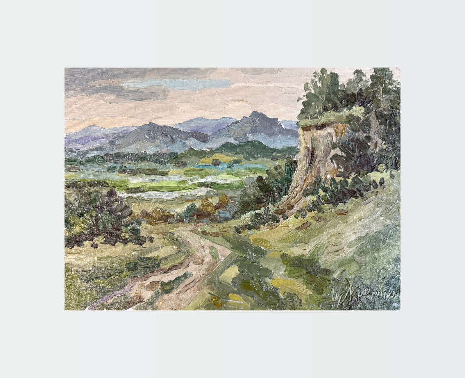 Oil painting Carpathians Verkhnye Synevydne K. Leonid - 2