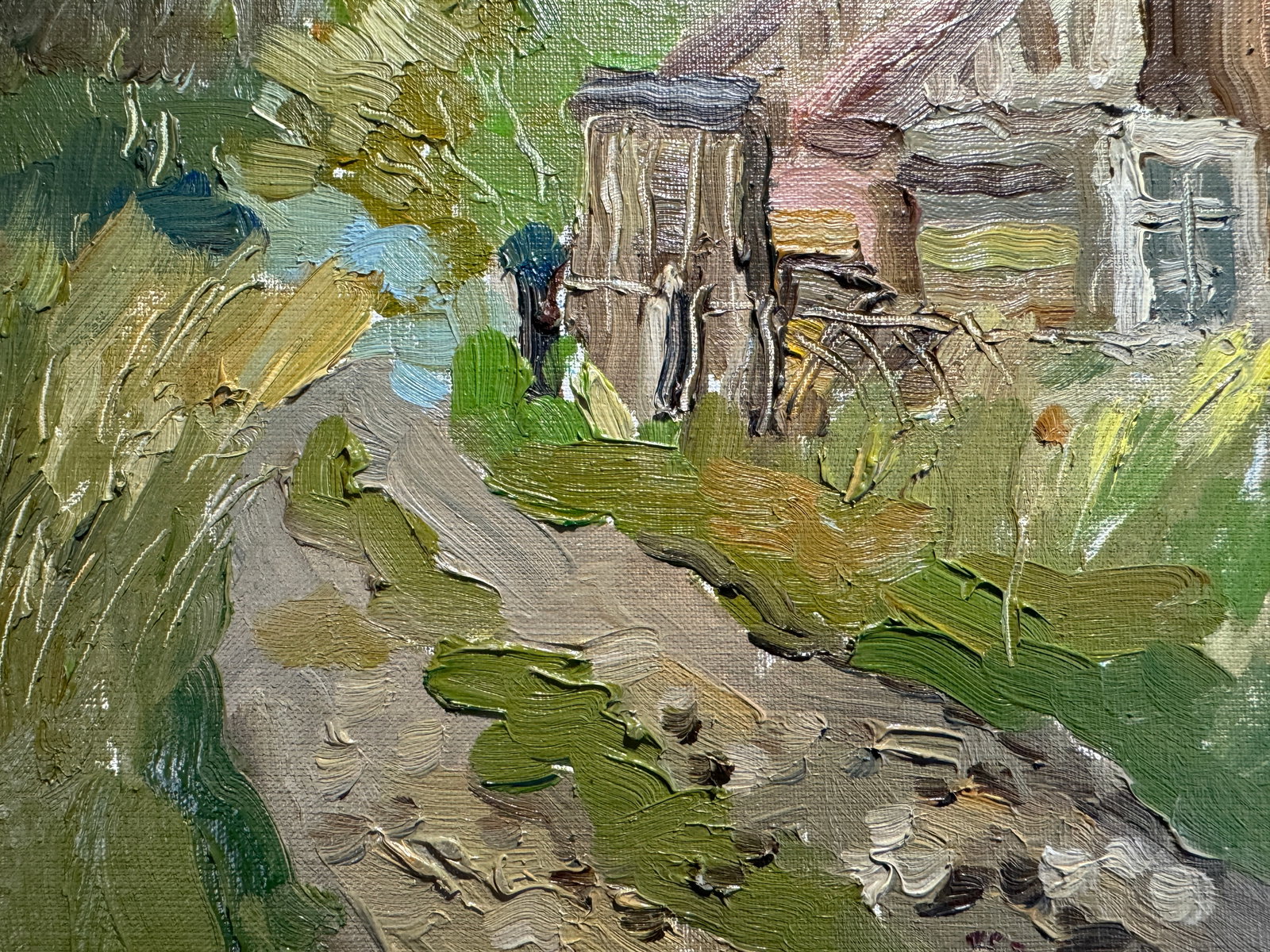 Oil painting Old house K. Leonid - 3