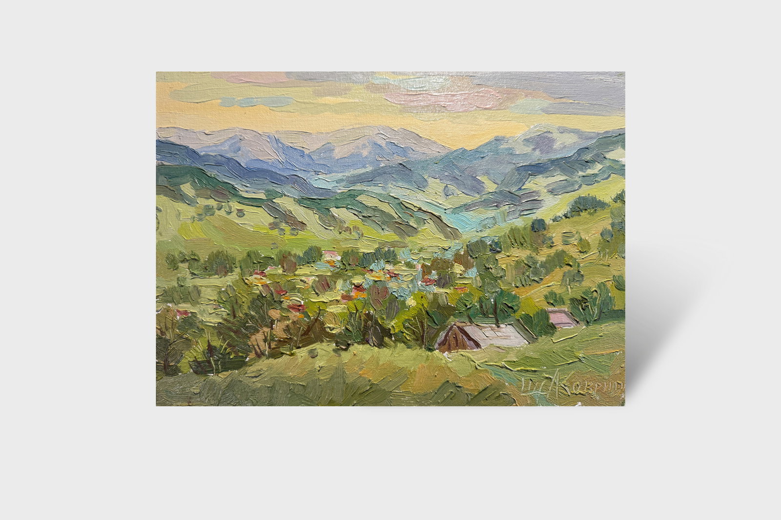Oil painting Carpathians Verkhovyna K. Leonid - 8