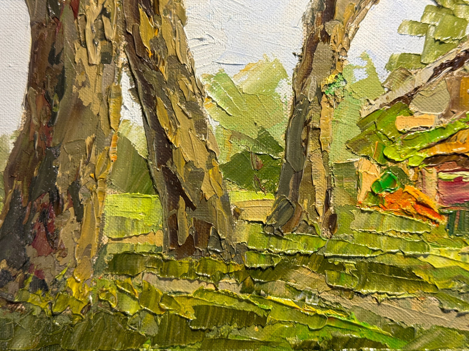 Oil painting suburban house K. Leonid - 3