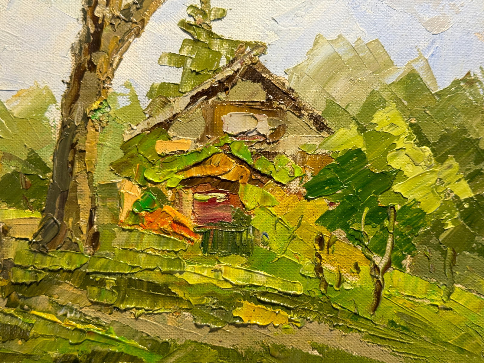 Oil painting suburban house K. Leonid - 4