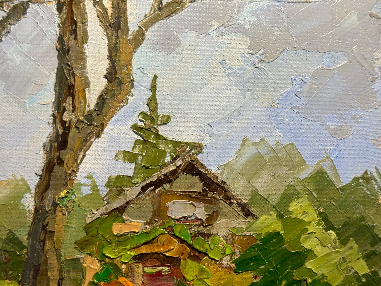 Oil painting suburban house K. Leonid - 5