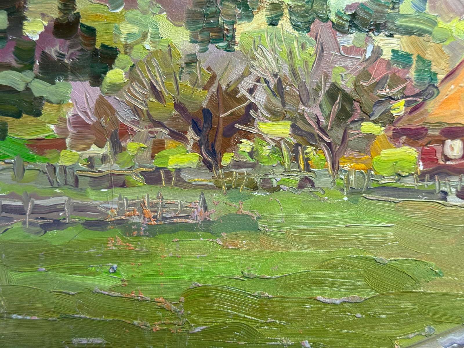 Oil painting Carpathian mountain resort K. Leonid - 5
