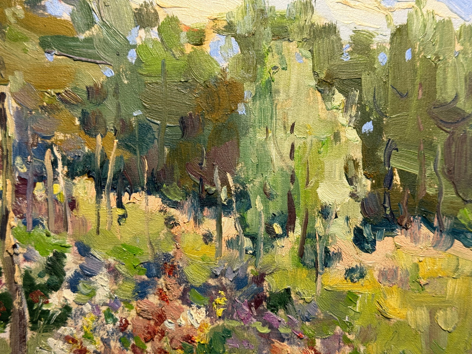 Oil painting An overgrown vegetable garden K. Leonid - 4