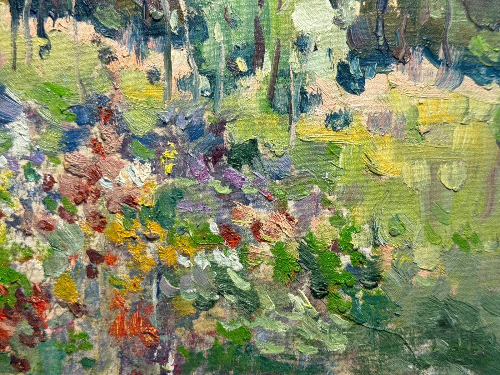 Oil painting An overgrown vegetable garden K. Leonid - 5