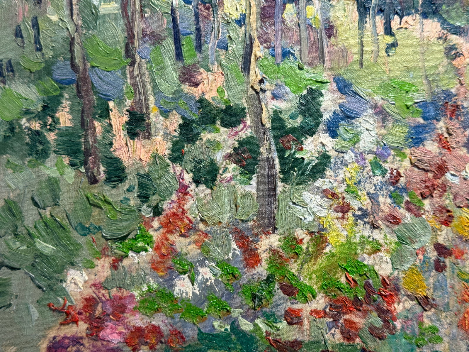 Oil painting An overgrown vegetable garden K. Leonid - 6