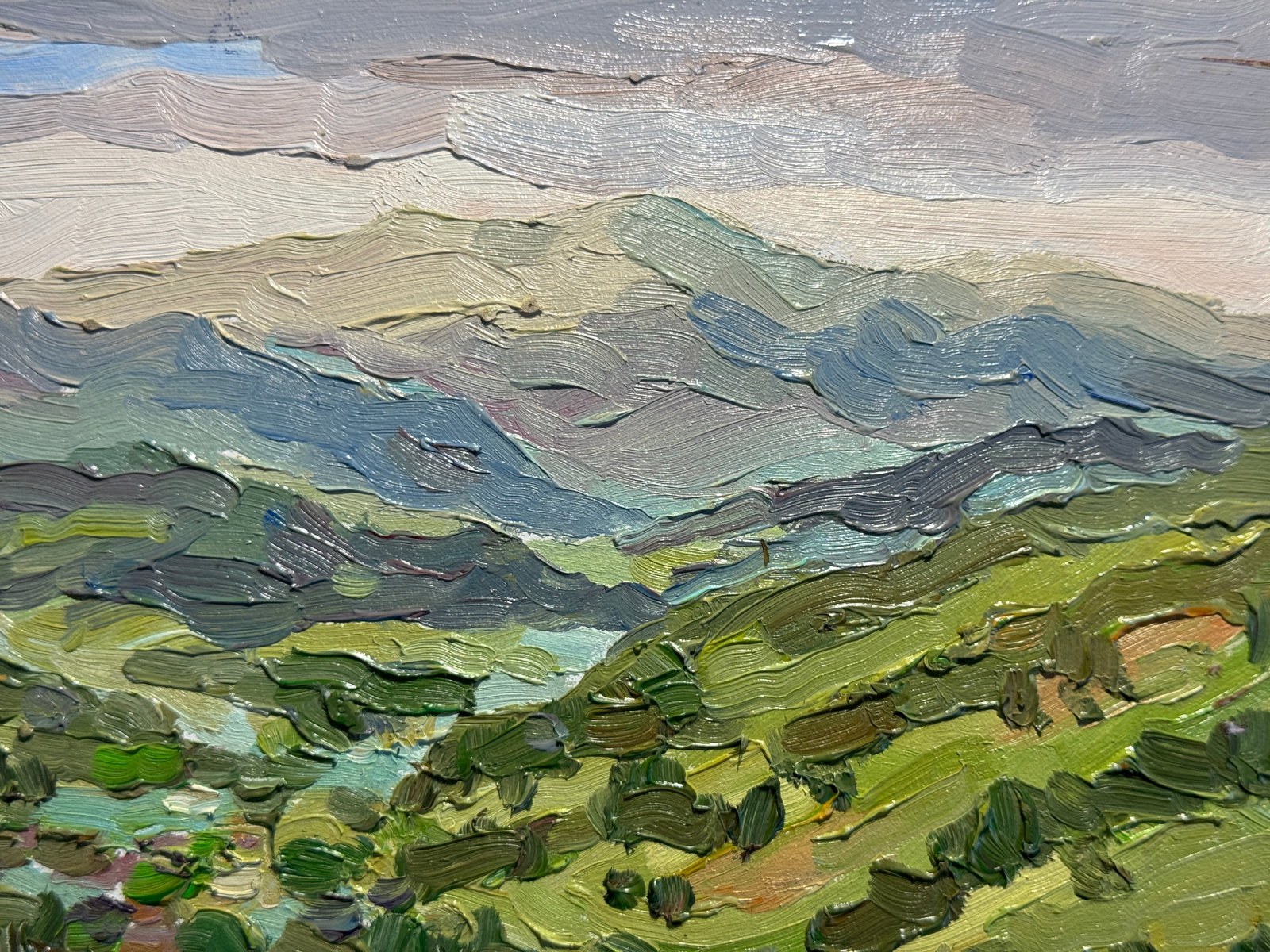 Oil painting village in the Carpathians K. Leonid - 3