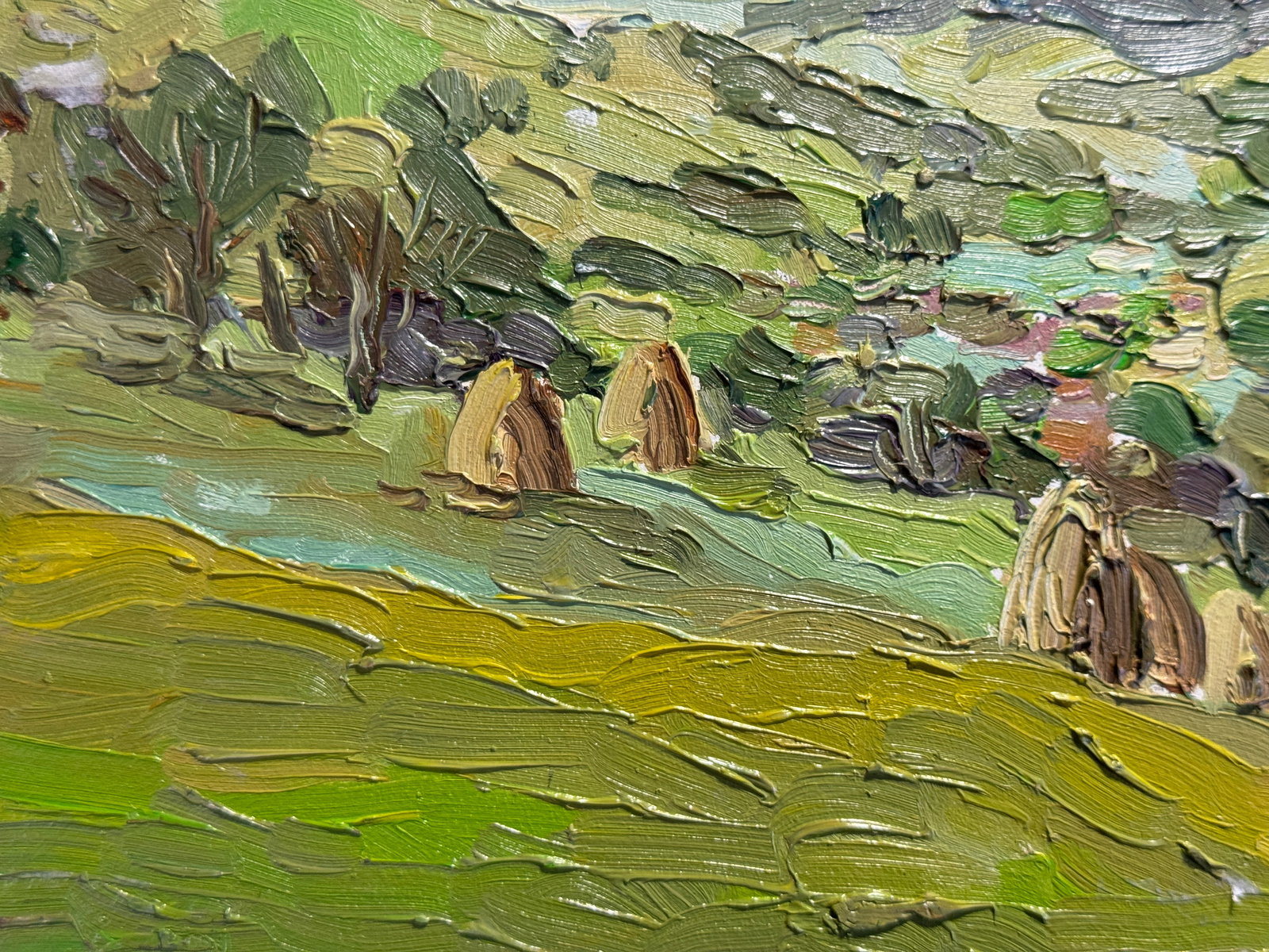 Oil painting village in the Carpathians K. Leonid - 5