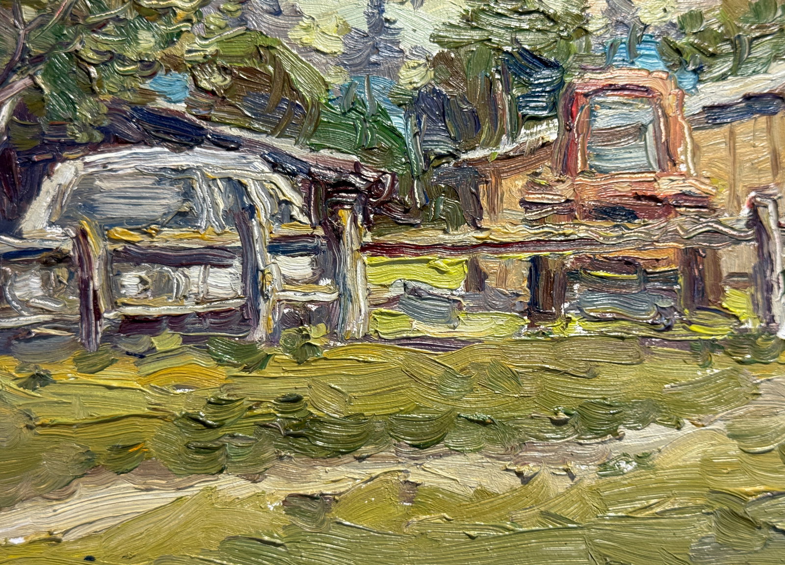 Oil painting village in the Carpathians K. Leonid - 5