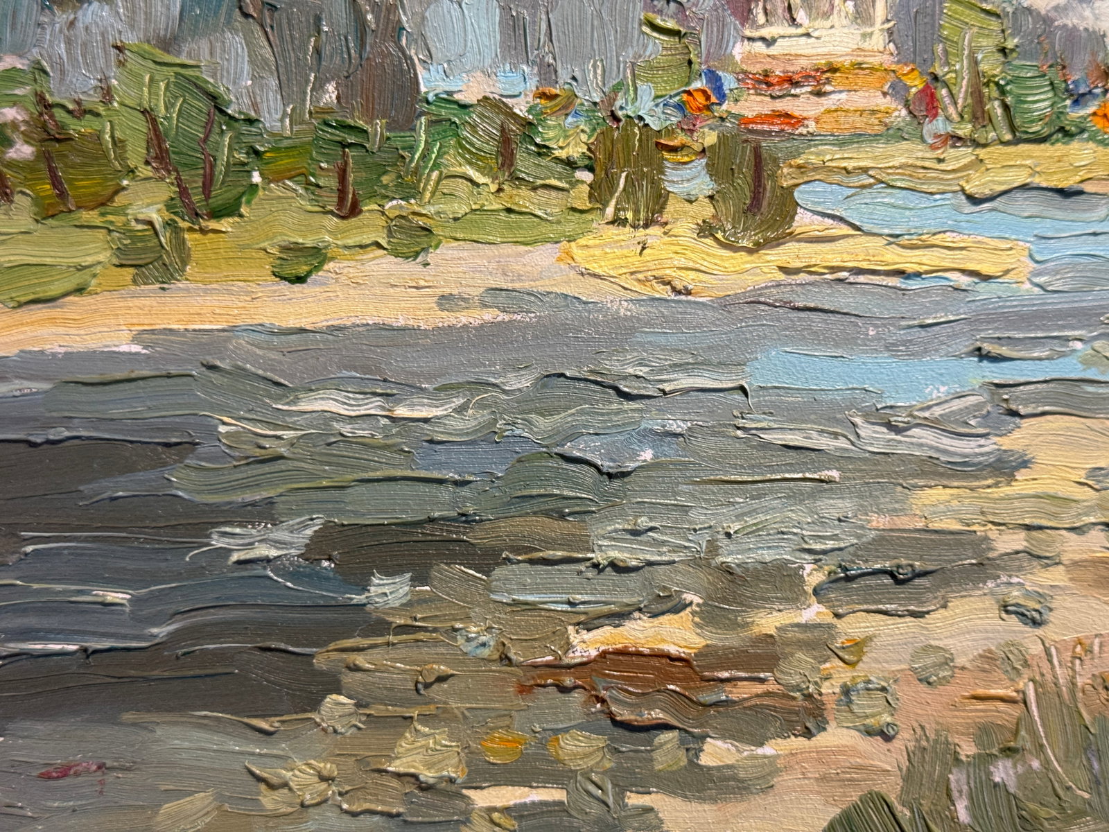 Oil painting river in the Carpathians K. Leonid - 5