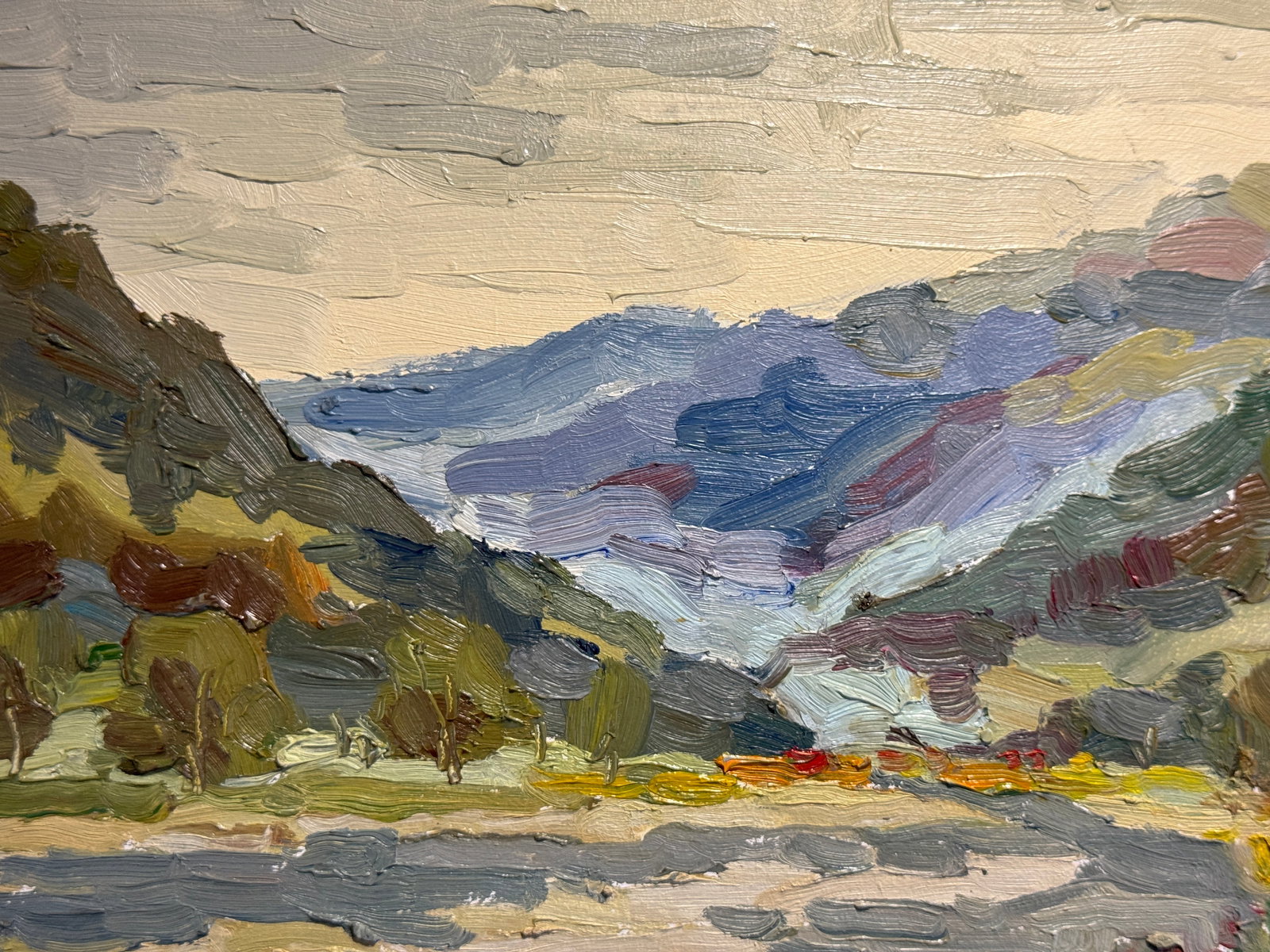 Oil painting river in the Carpathians K. Leonid - 3