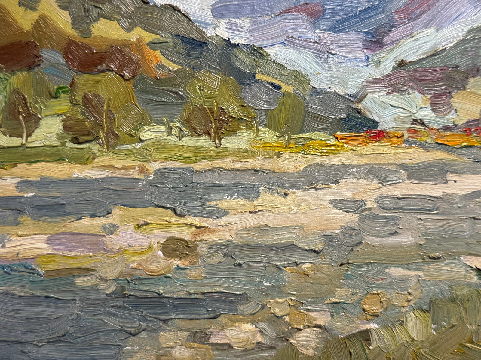 Oil painting river in the Carpathians K. Leonid - 6