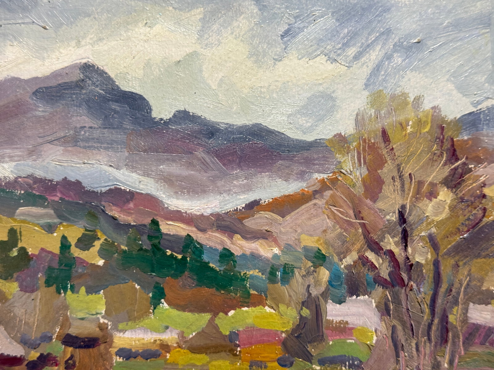 Oil painting Carpathian mountain resort K. Leonid - 3