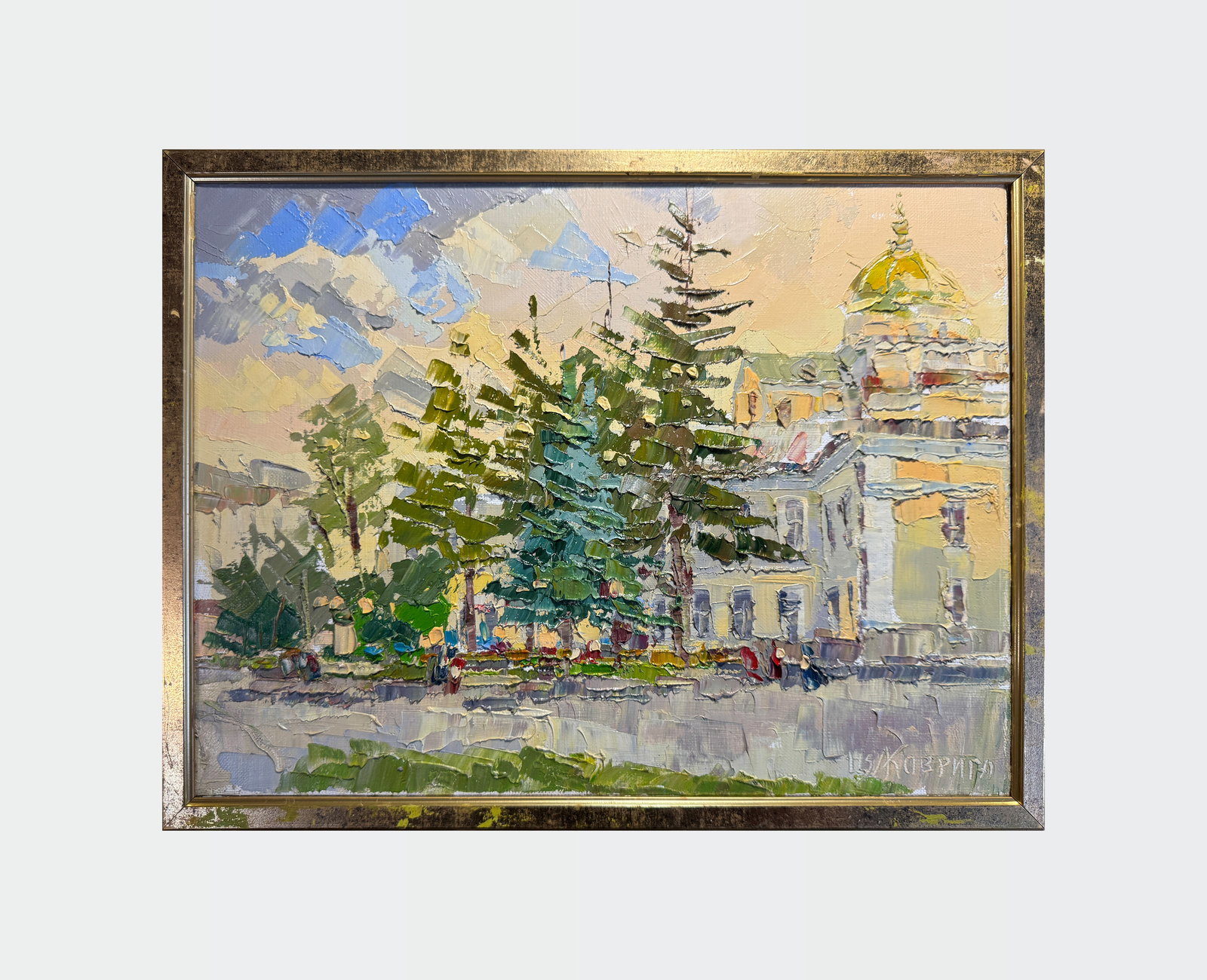 Oil painting with frame Lutsk city K. Leonid - 2