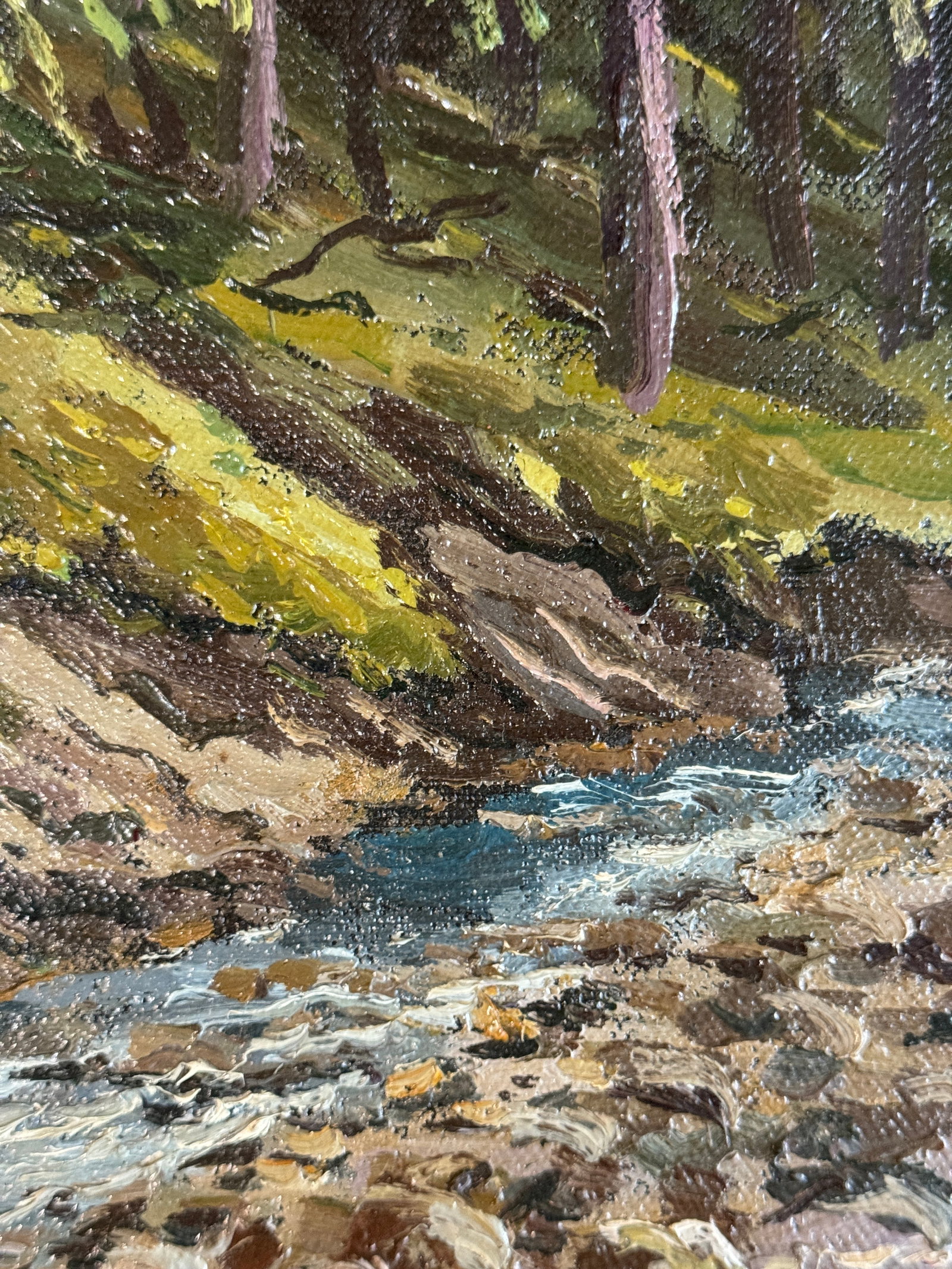 Oil painting with frame in the Carpathians K. Leonid - 7