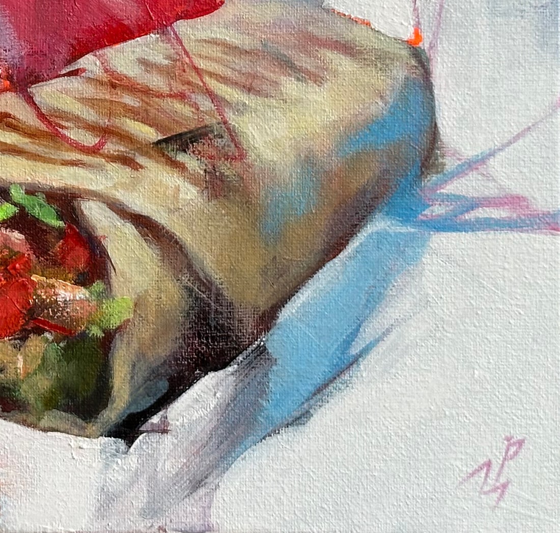 Oil still life painting Supper Ivan T. - 5