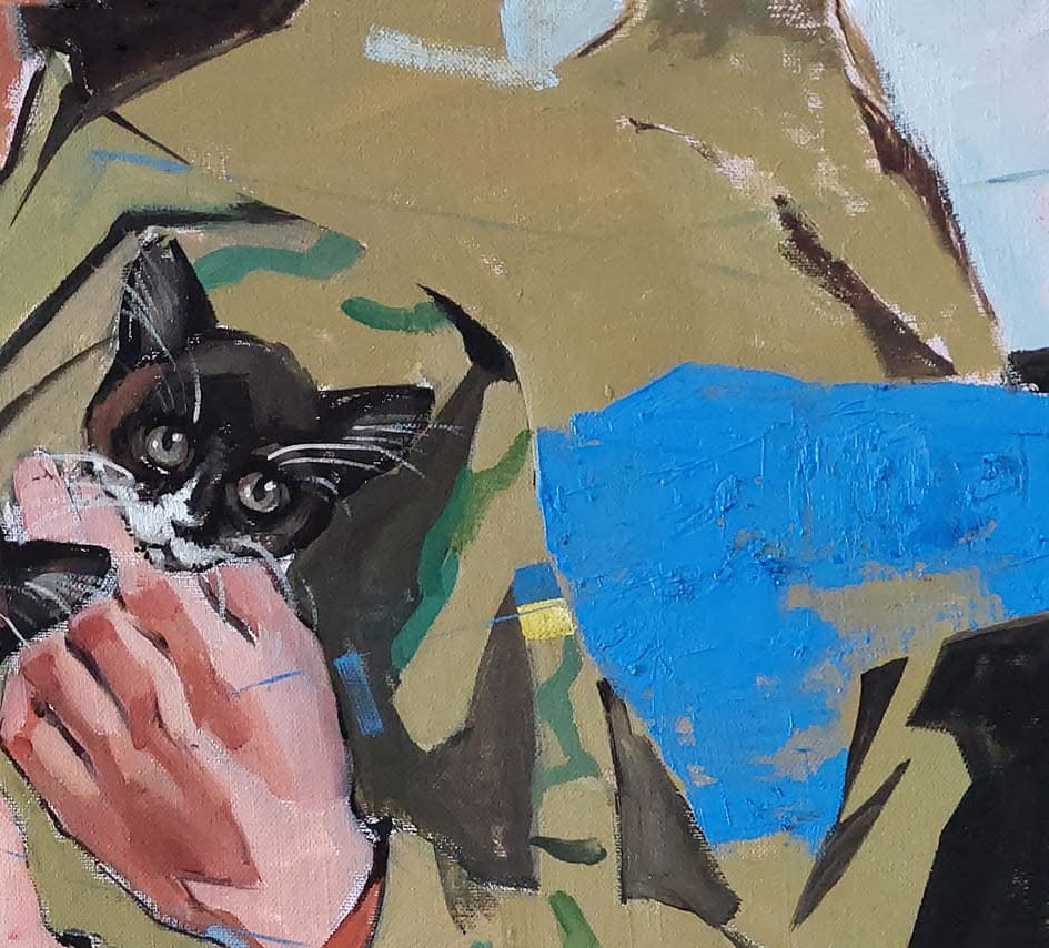 Oil painting kittens Katya F - 4
