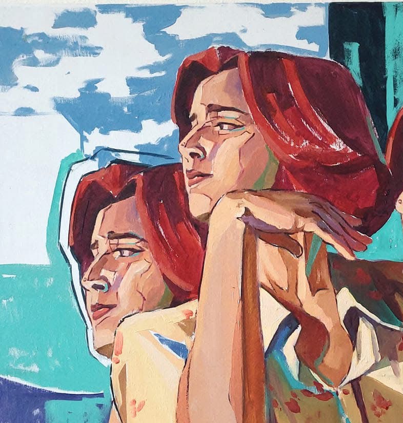 Oil painting Summer Katya F - 2