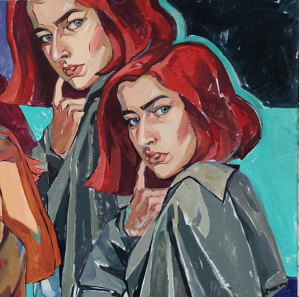 Oil painting Summer Katya F - 3