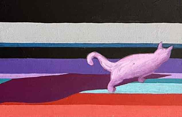 Quadriptych Acrylic painting to the moon and back Natalia V. - 2