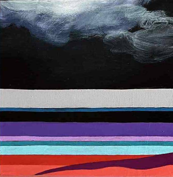 Quadriptych Acrylic painting to the moon and back Natalia V. - 6