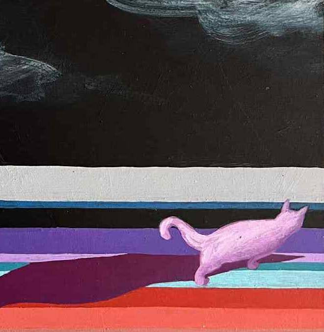 Quadriptych Acrylic painting to the moon and back Natalia V. - 7