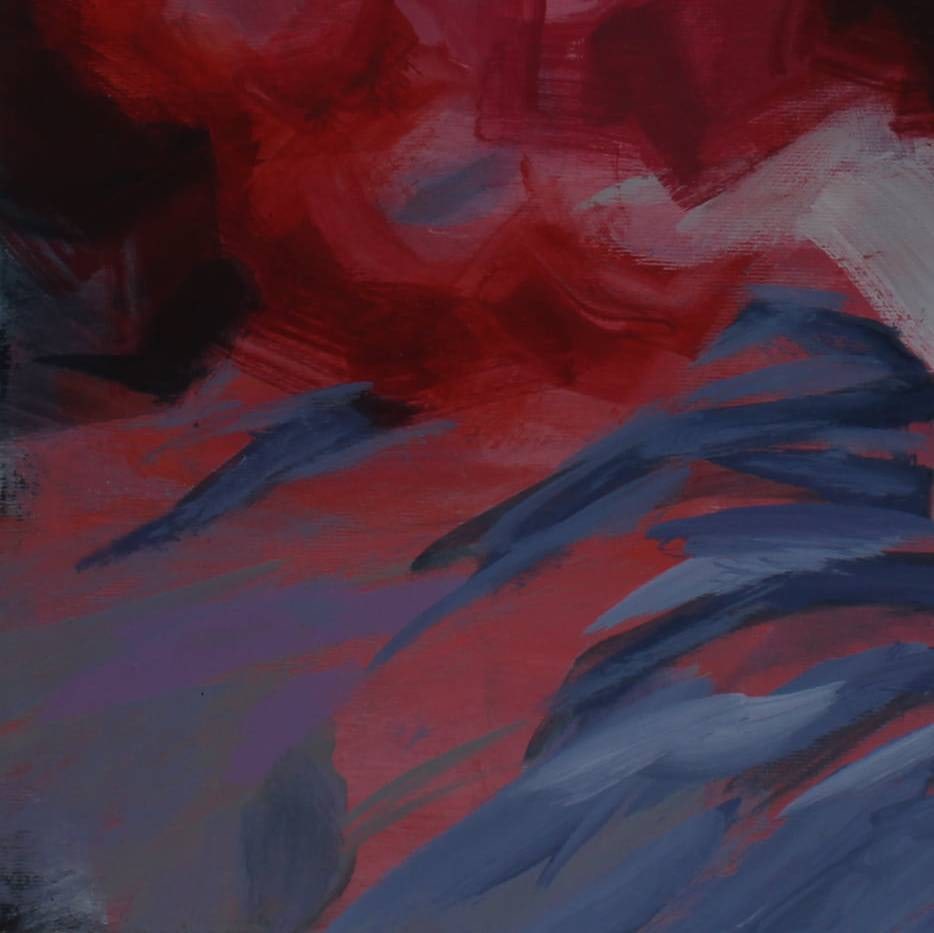 Acrylic painting bouquet for Wednesday Natalia V. - 6