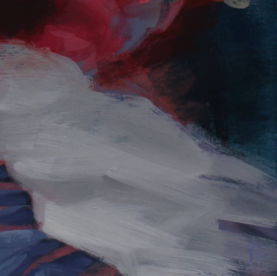 Acrylic painting bouquet for Wednesday Natalia V. - 7