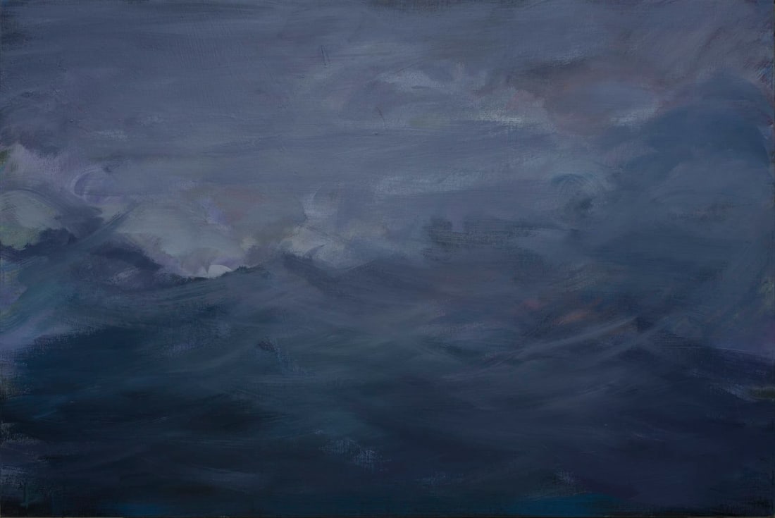 Acrylic painting gentle storm Natalia V.: Title: Acrylic painting gentle storm Natalia V. Description: 07Vc Painter: Natalia V. S?ze: 50x75 cm/ 19.68x29.52 inches Components: acrylic, canvas Original painting CONDITION: exellent ERA: 2020