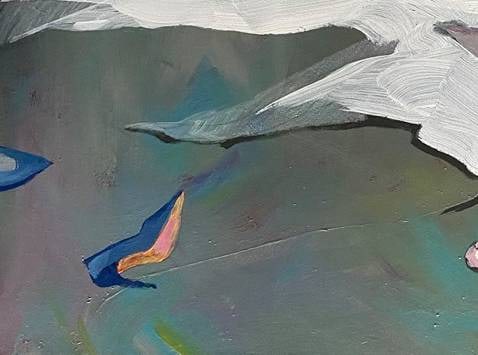 Acrylic painting uneventful evening Natalia V. - 6