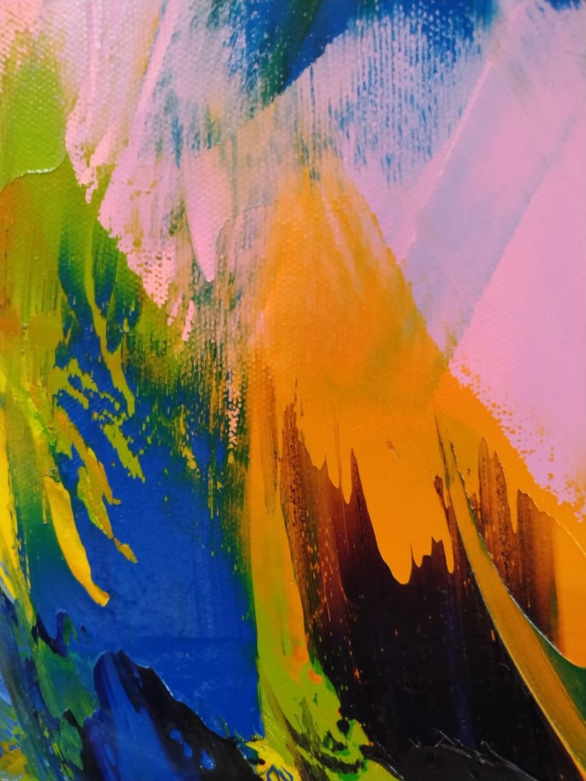 Abstract Oil painting Kaleidoscope Nina L - 10