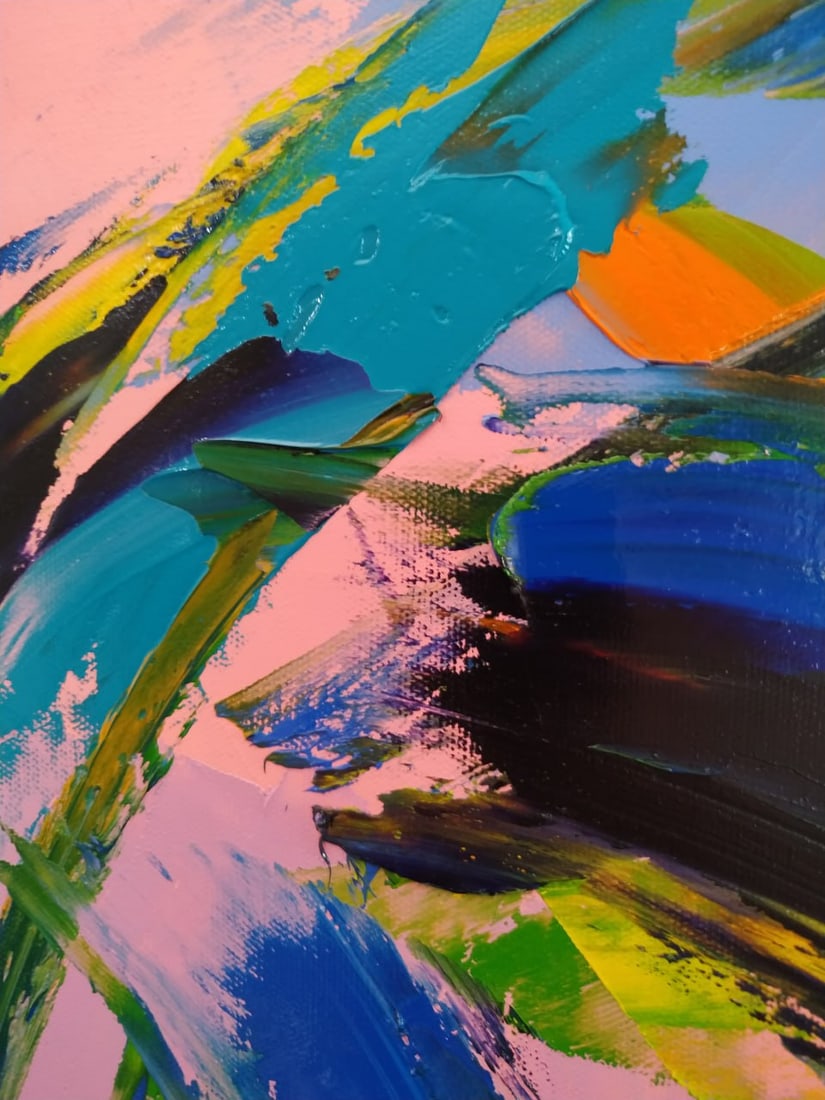 Abstract Oil painting Kaleidoscope Nina L - 2