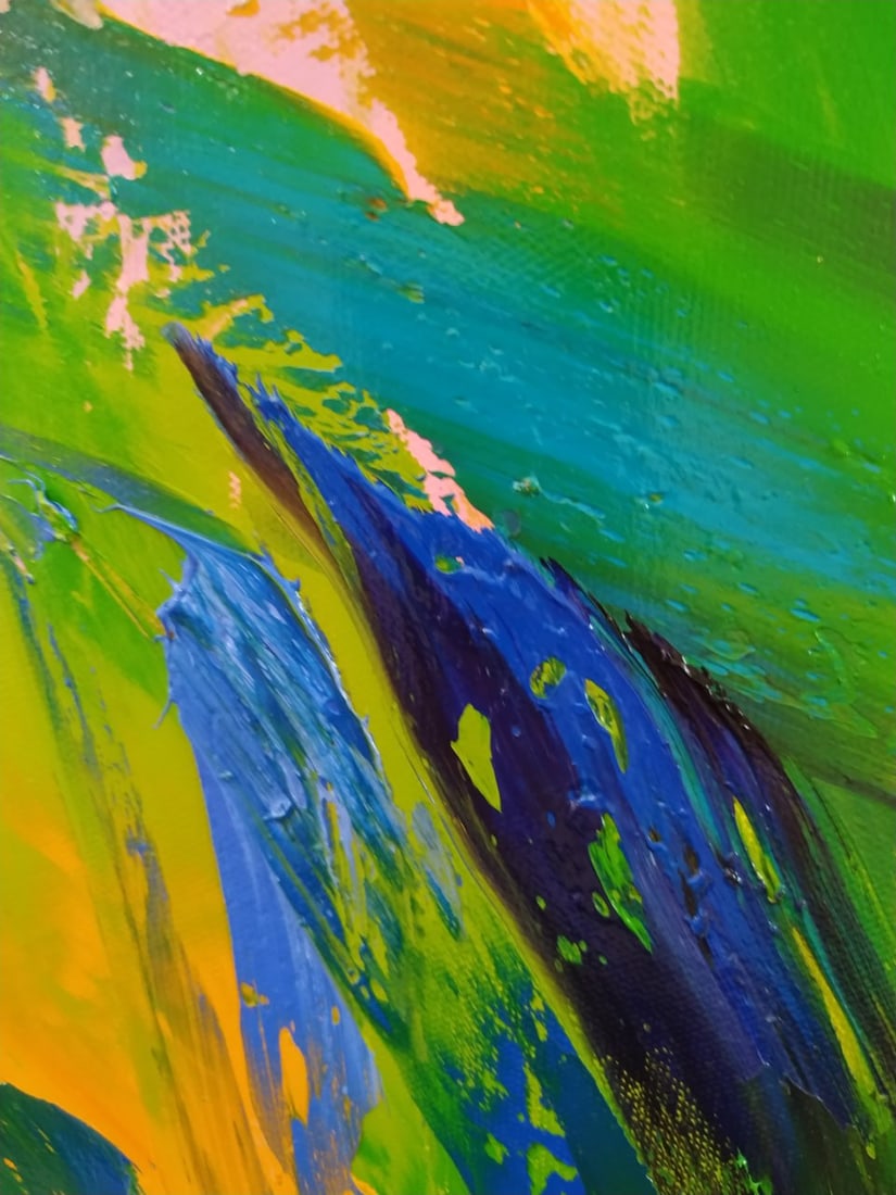 Abstract Oil painting Kaleidoscope Nina L - 3