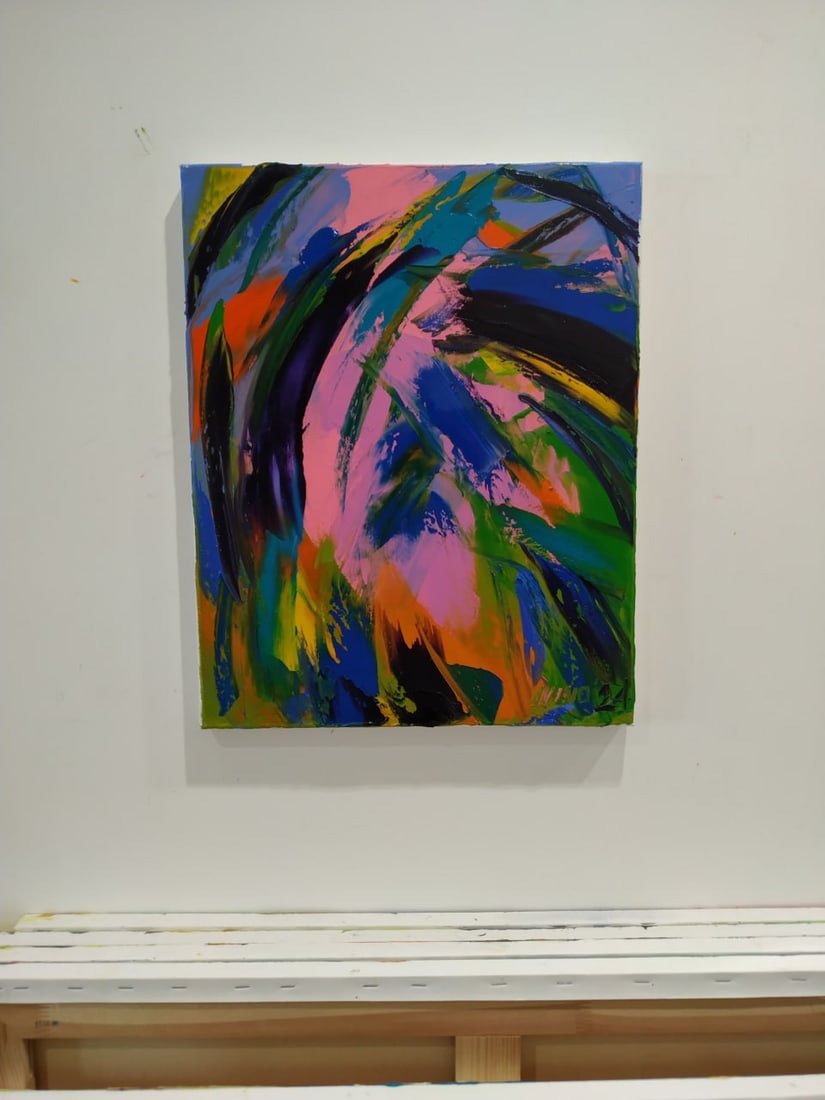 Abstract Oil painting Kaleidoscope Nina L - 4