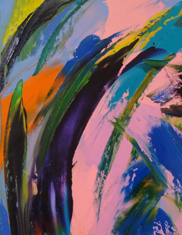 Abstract Oil painting Kaleidoscope Nina L - 5