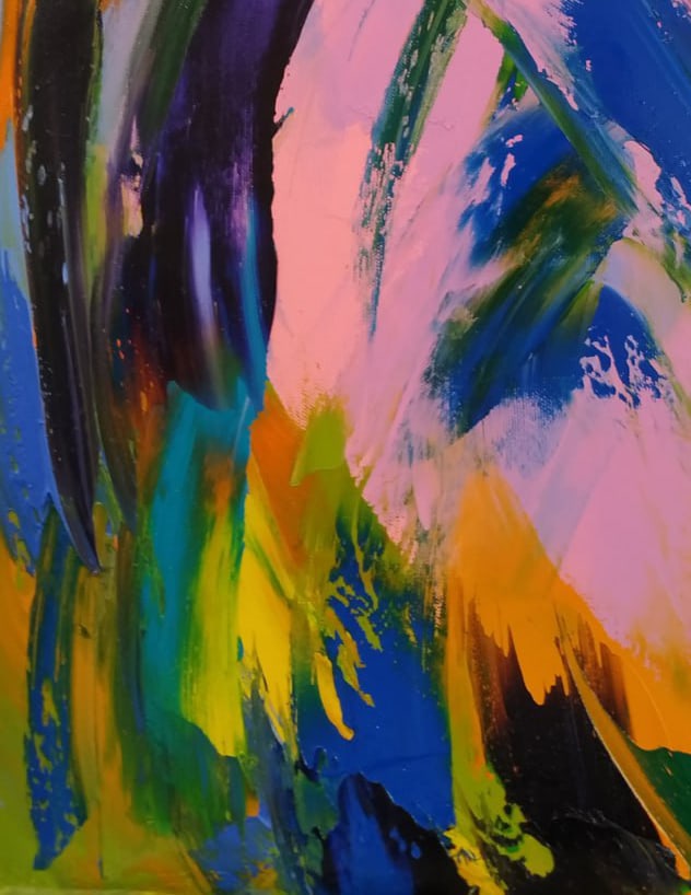 Abstract Oil painting Kaleidoscope Nina L - 7