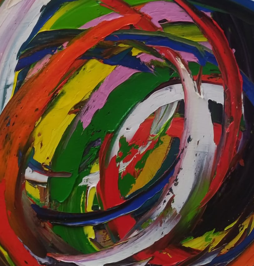 Abstract Oil painting Universe 8 Nina L - 6