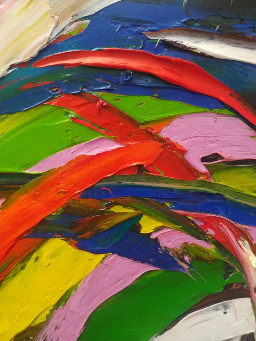 Abstract Oil painting Universe 8 Nina L - 9