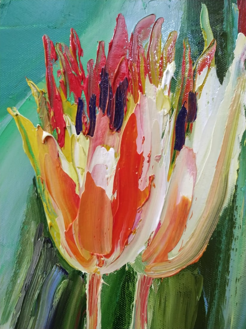 Oil painting Tulips Nina L - 2