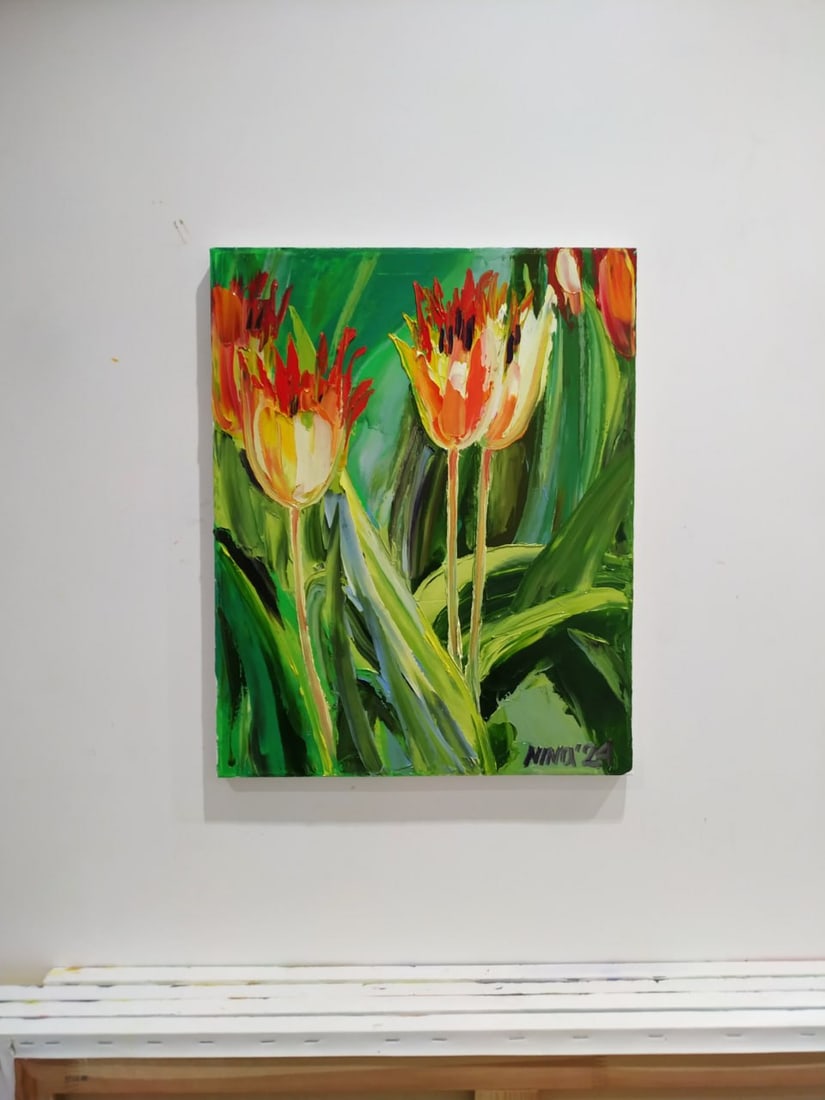 Oil painting Tulips Nina L - 4