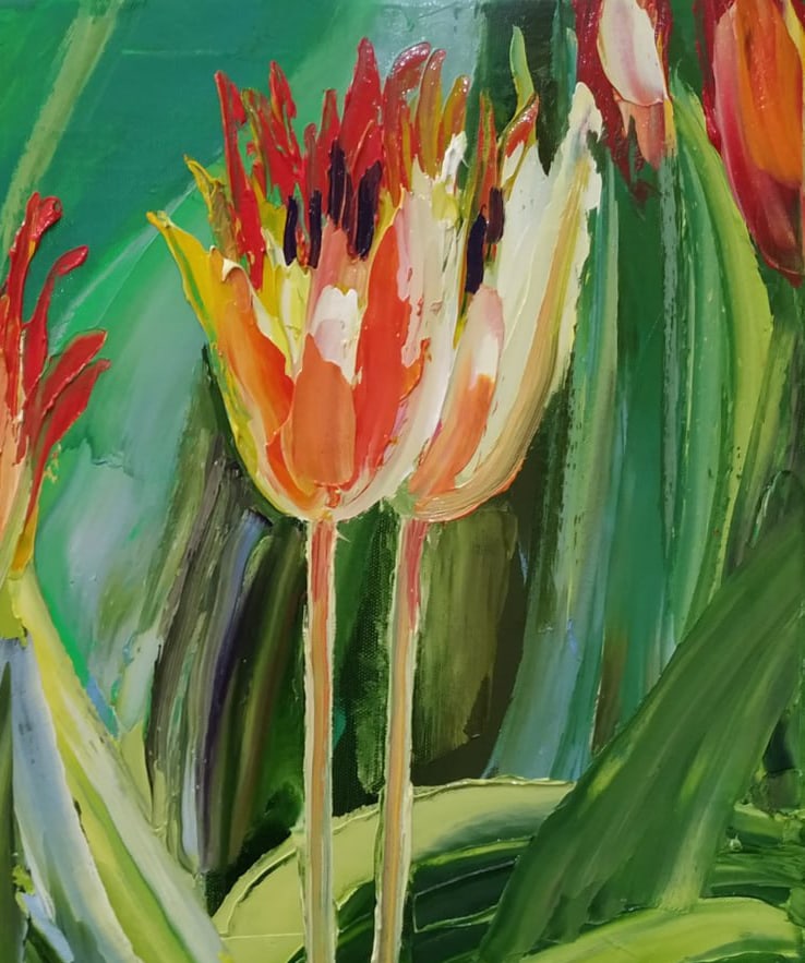 Oil painting Tulips Nina L - 7