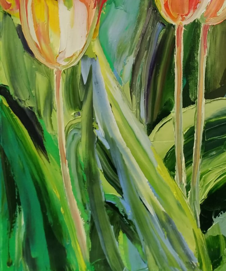 Oil painting Tulips Nina L - 8