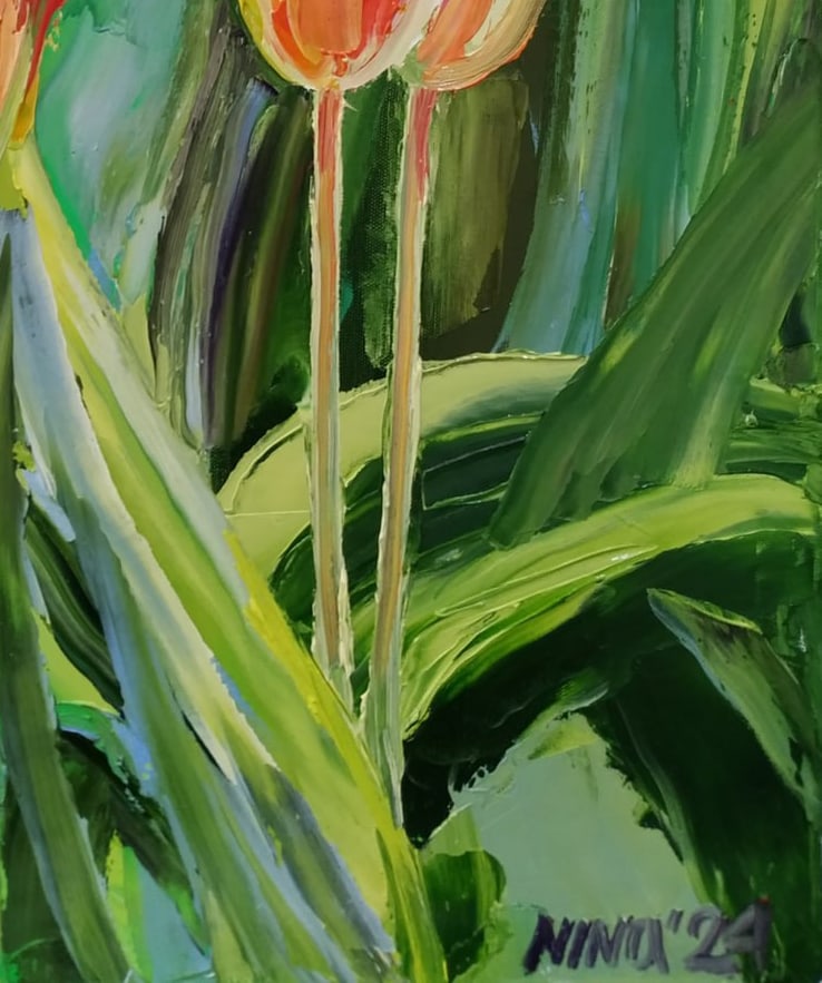 Oil painting Tulips Nina L - 9