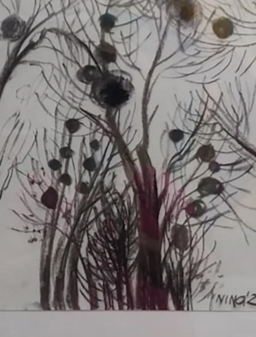 Oil painting Trees Nina L - 8