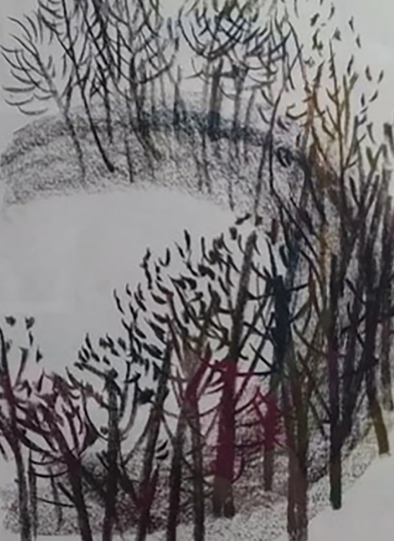 Oil painting Lake Nina L - 6