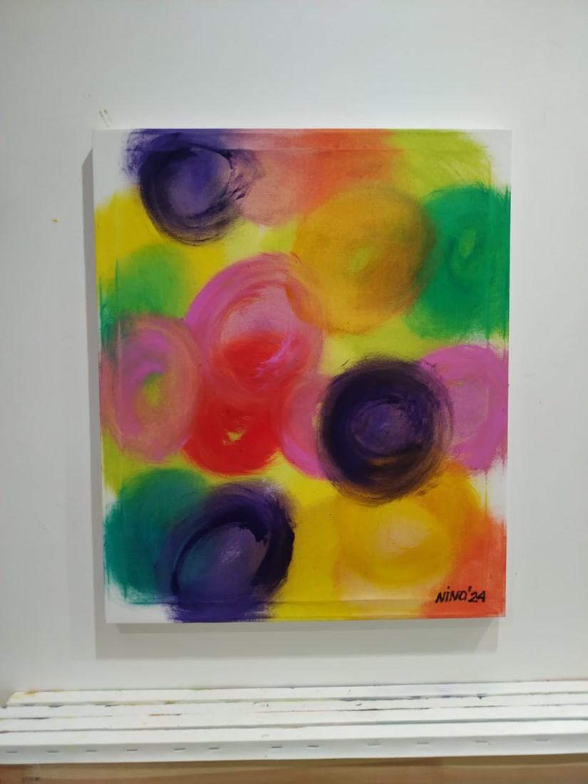 Abstract Oil painting Colored dreams Nina L - 10