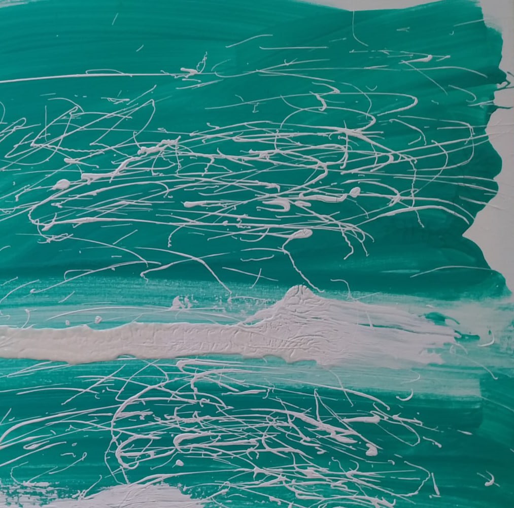 Abstract Oil painting Lapis lazuli Nina L - 3