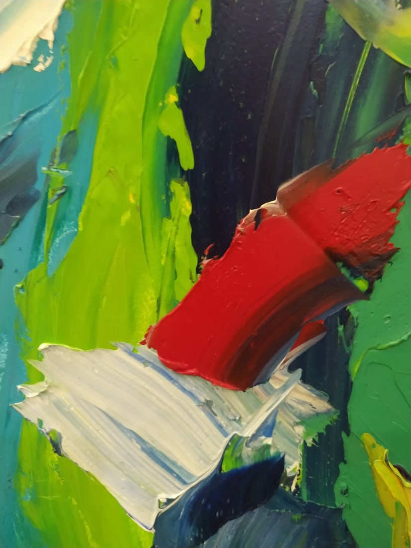 Abstract Oil painting sleep Nina L - 2