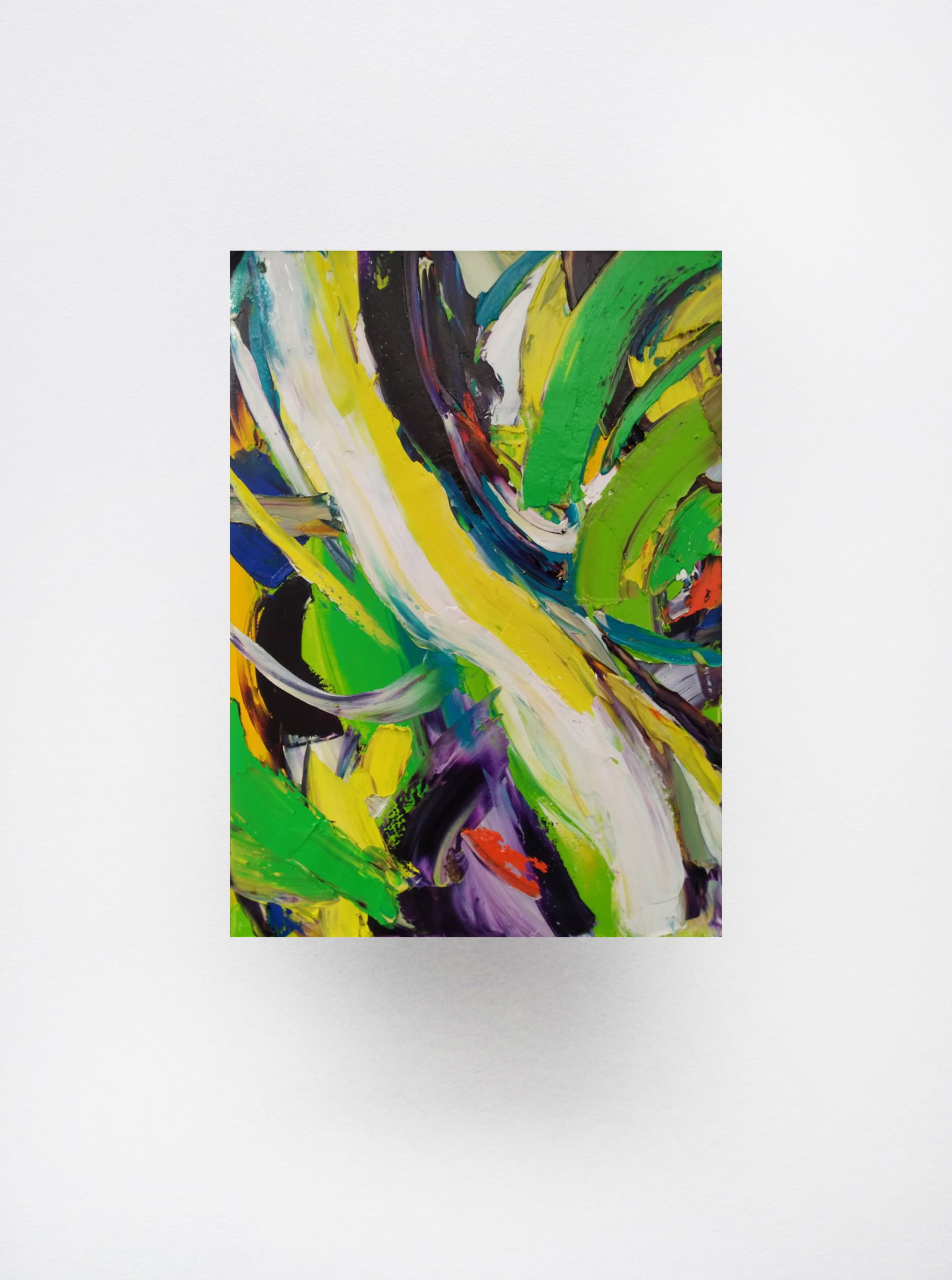 Abstract Oil painting Flow Nina L - 10